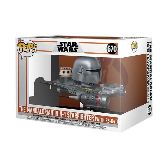 Funko Pop! Ride #670 Mandalorian N-1 Starfighter R5-D4 - New, Star Wars Collect - Picture 3 of 3